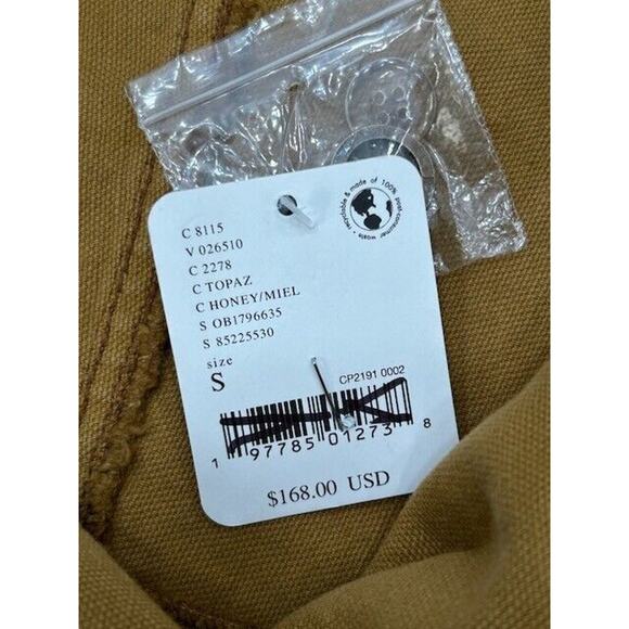 We The Free Viva Surplus Jacket Button Front Long Sleeve Canvas Brown Small NWT - Picture 6 of 11